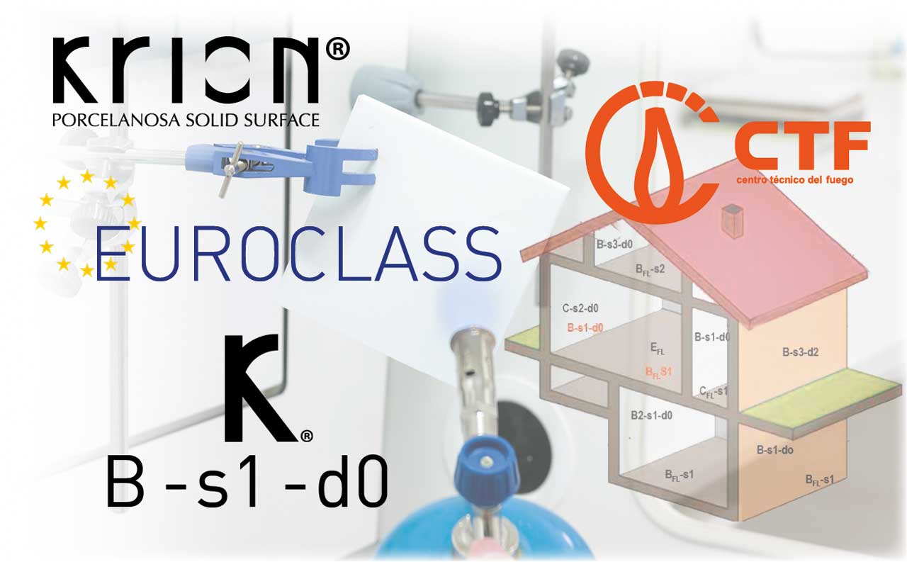 KRION® and its Euroclass B-s1-d0 classification. Does anyone offer more?