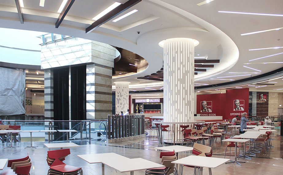 KRION® and Cloisall, quality and excellence, a perfect combination at “Abu Dhabi Mall Food Court”