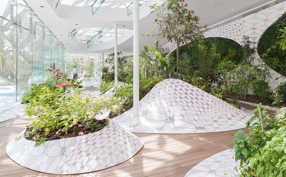 3DELUXE – Noor Island (United Arab Emirates) – KRION® in the Butterfly Pavilion