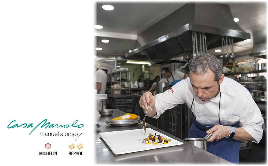 Manuel Alonso, Michelin star for the Casa Manolo restaurant, designs his own plates with KRION®
