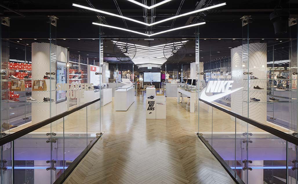 KRION® at Nike Town, Oxford Street, London. Just Do It