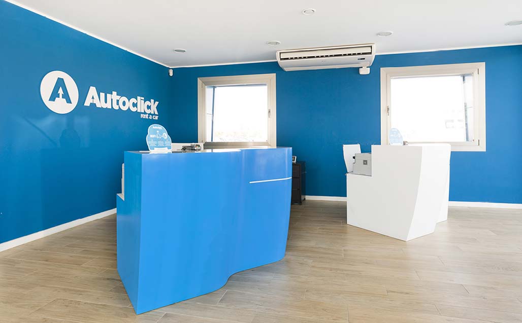 La empresa AutoClick Rent a Car confía en KRION para los mostradores de sus oficinas
