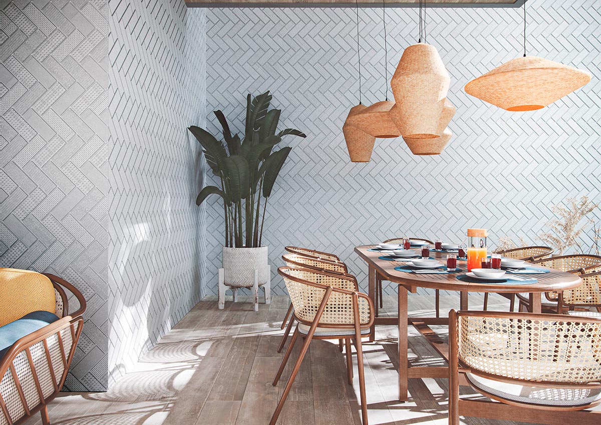 Descubre las diferentes texturas que forman los paneles decorativos Oz de Fitwall®