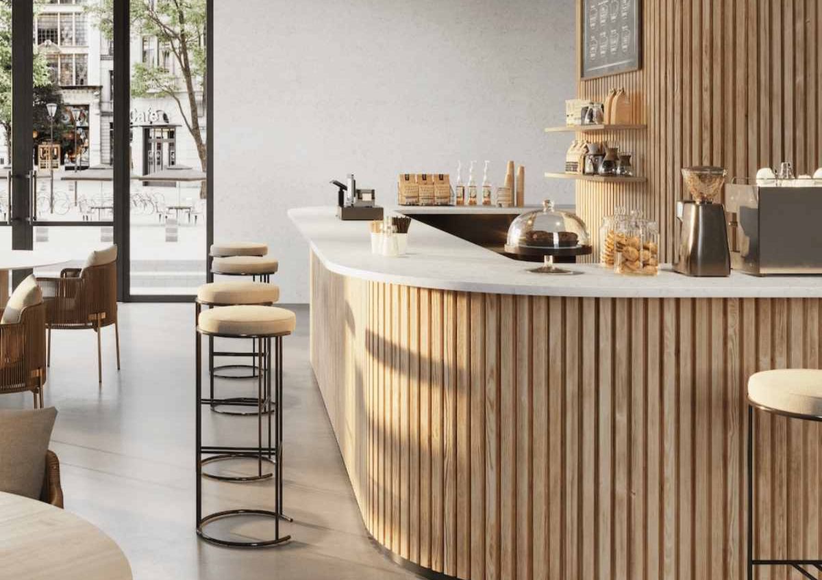 Decorar un restaurante de lujo con Krion Porcelanosa Grupo