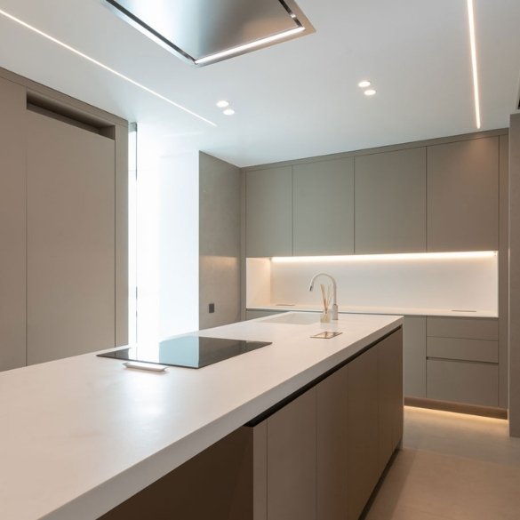 cocina moderna con Krion