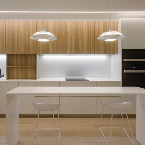 cocina moderna con Krion