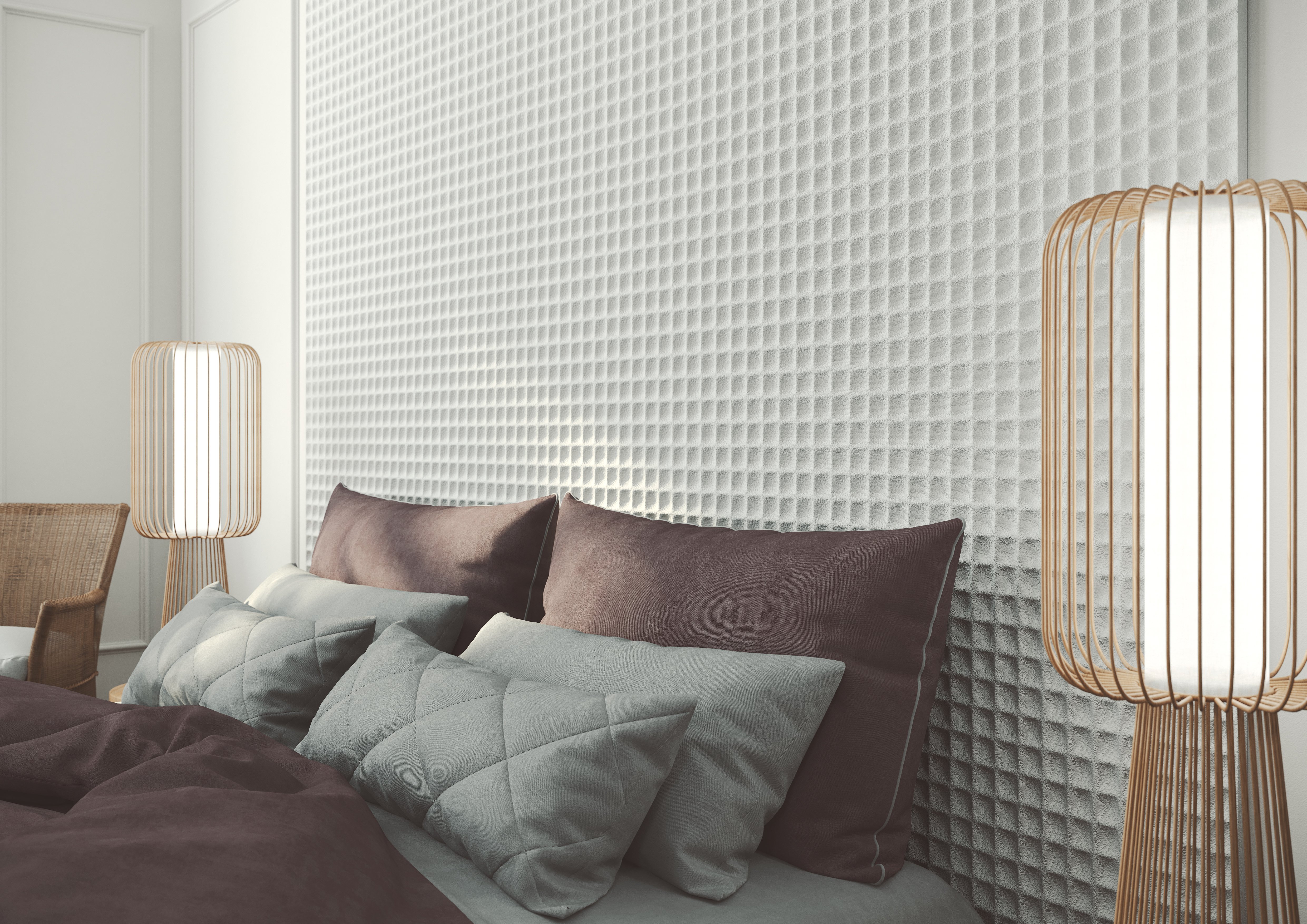 fitwall panel pared decorativo shades white sand