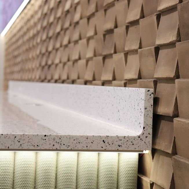detalle encimera Krion