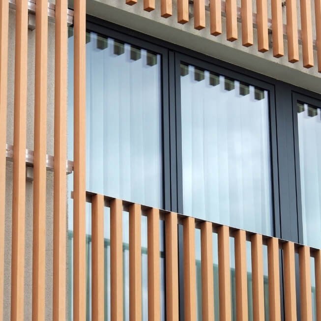 sustainable wood facade