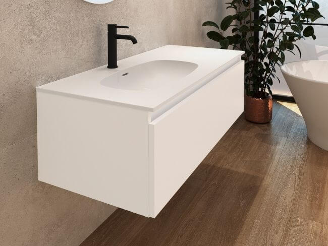 Mobili da bagno minimalista Krion Smart