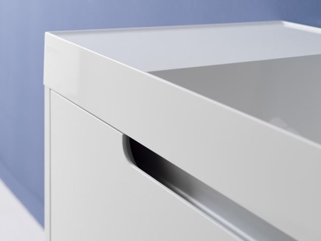 muebles de ba&ntilde;o blanco Krion