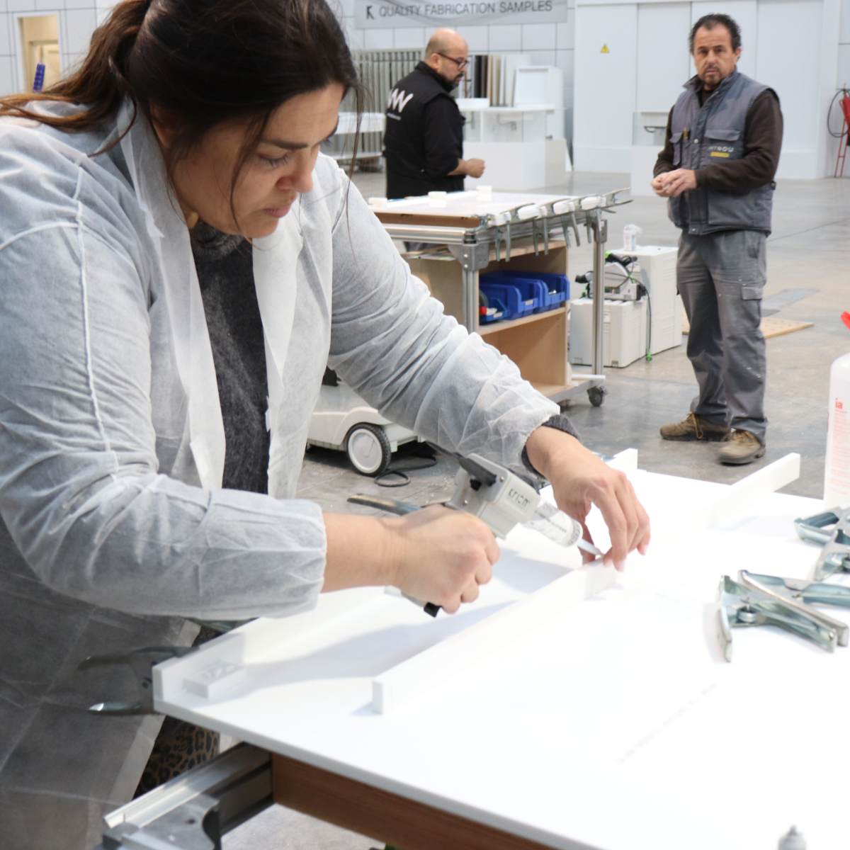 trabajar solid surface